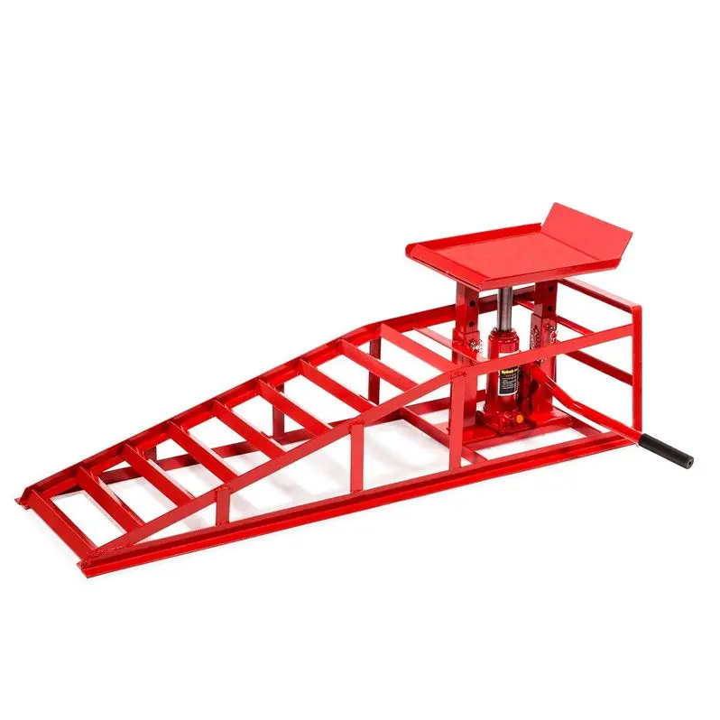 Stark USA 50525 Heavy-Duty Hydraulic Vehicle Service Ramp for Cars and Trucks