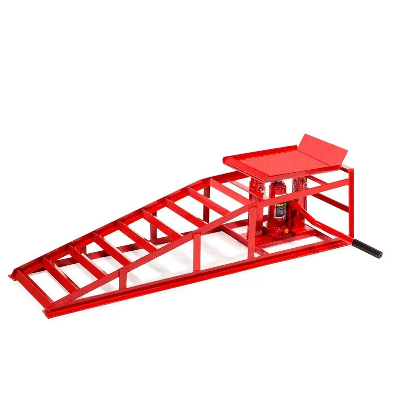 Stark USA 50525 Heavy-Duty Hydraulic Vehicle Service Ramp for Cars and Trucks