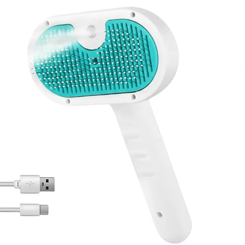 Steam & Mist Pet Grooming Brush for Dogs & Cats – Self-Cleaning Design