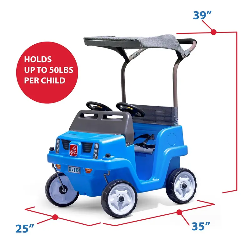 Step2 Side-by-Side Push SUV Toy – Two-Seater Ride-On Vehicle for Toddlers