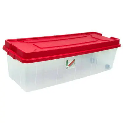 Sterilite Infrared Plastic Christmas Tree Storage Box