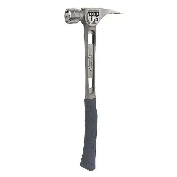 Stiletto TB3MC Titanium Framing Hammer – 15 oz, Precision-Milled Face, Contoured Grip
