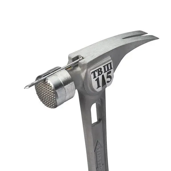 Stiletto TB3MC Titanium Framing Hammer – 15 oz, Precision-Milled Face, Contoured Grip