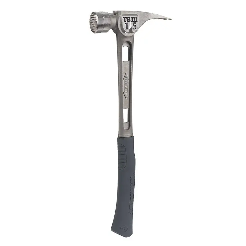 Stiletto TB3MC Titanium Hammer — 15 oz, Curved Ergonomic Handle, Precision-Milled Face, Professional Grade