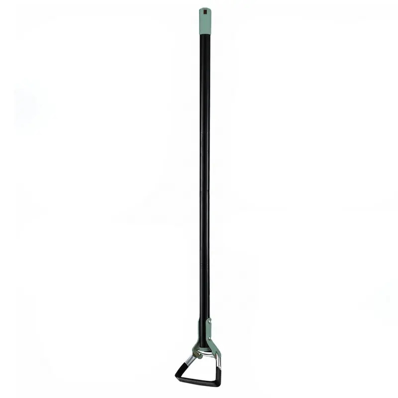 Stirrup Hoe with Telescoping Steel Pole for Efficient Garden Weeding 2