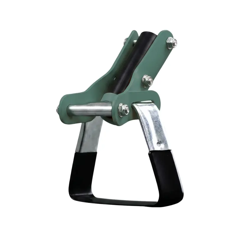 Stirrup Hoe with Telescoping Steel Pole for Efficient Garden Weeding