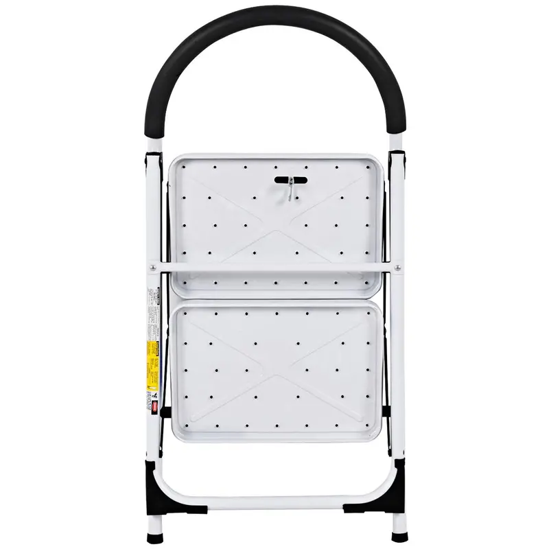 Sturdy 2-Step Folding Step Stool with Reinforced Platform
