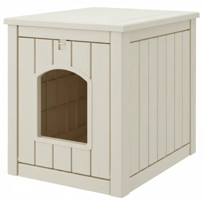 Stylish Cat Litter Enclosure Designed as a Functional Side Table