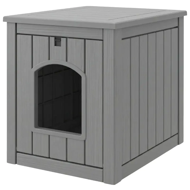 Stylish Cat Litter Enclosure Designed as a Functional Side Table