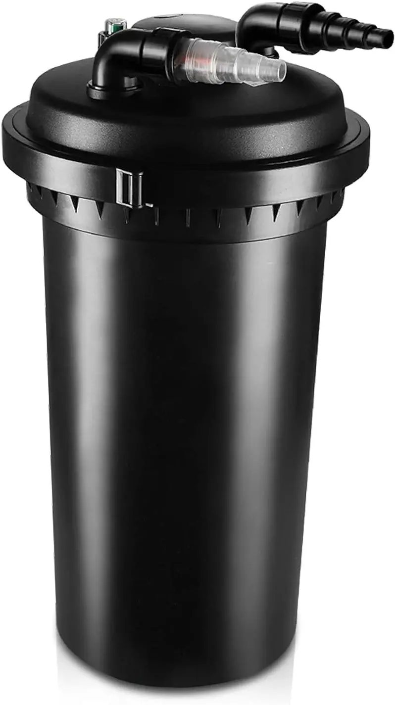 Submersible Pond Filter System – UV-Integrated Biofilter for Ponds up to 8,000 Gallons | Ideal for Koi, Goldfish & Garden Water Features