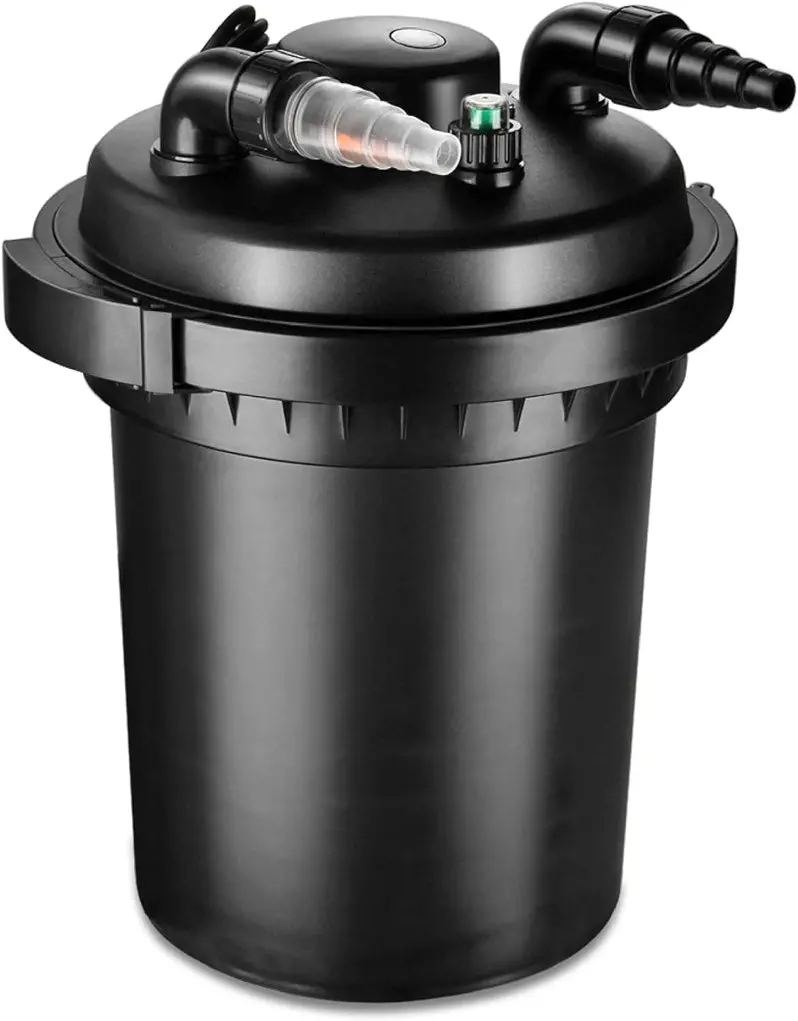 Submersible Pond Filter System – UV-Integrated Biofilter for Ponds up to 8,000 Gallons | Ideal for Koi, Goldfish & Garden Water Features