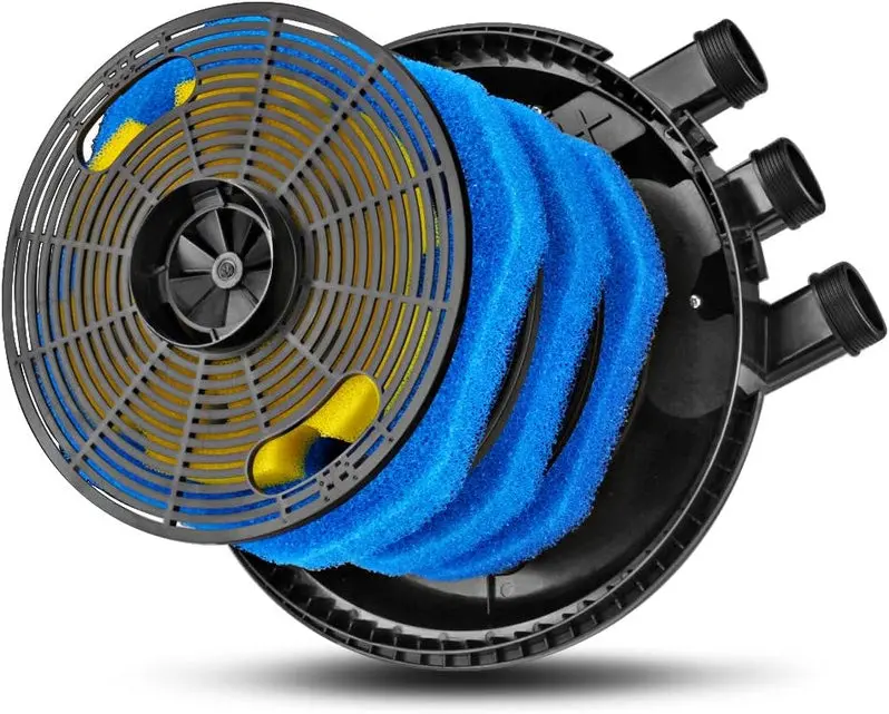 Submersible Pond Filter System – UV-Integrated Biofilter for Ponds up to 8,000 Gallons | Ideal for Koi, Goldfish & Garden Water Features