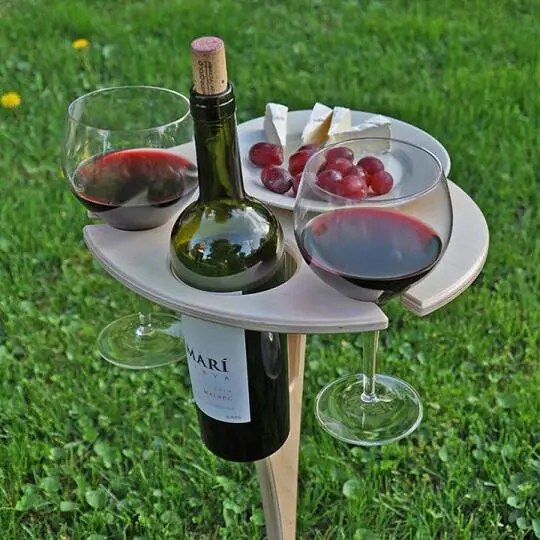 Summer Picnic Wine Table – Lightweight Outdoor Serving & Dining Setup
