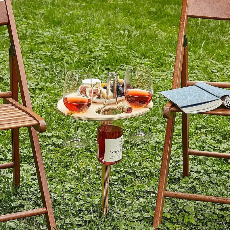 Summer Picnic Wine Table – Lightweight Outdoor Serving & Dining Setup 2