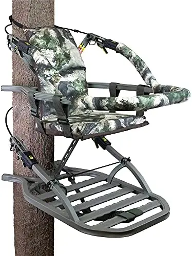 Summit Viper SD Tree Stand – Compact Aluminum Climber with Safety Gear & Comfort Seat