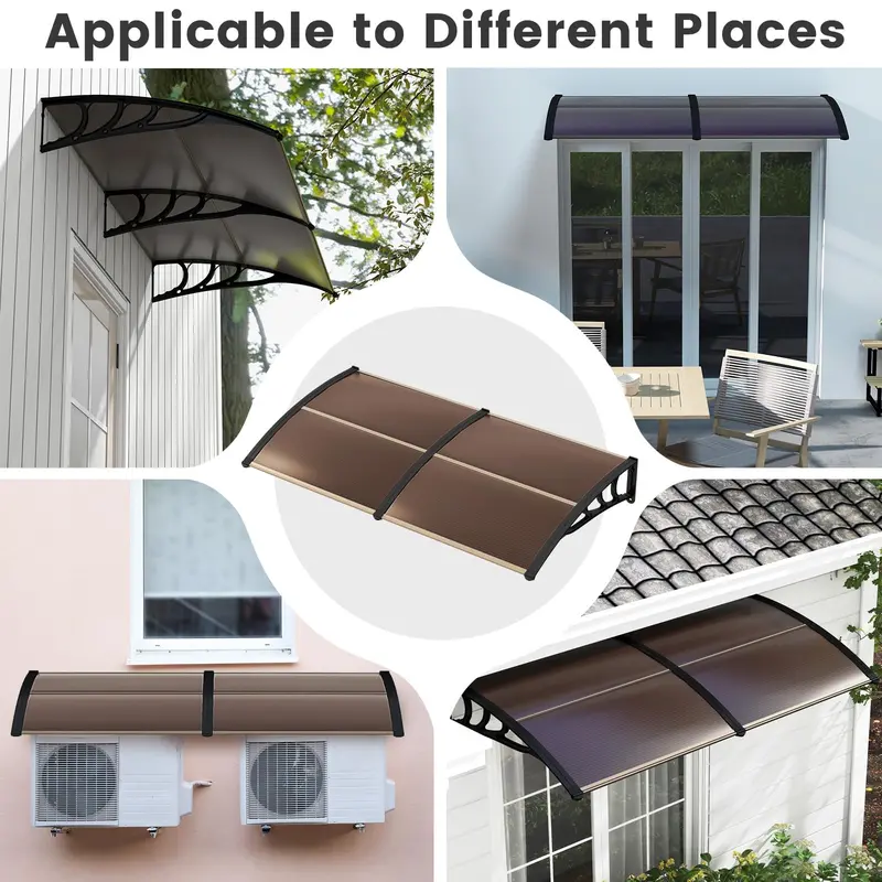 Sun and Rain-Resistant Window or Door Awning – UPF 50+ UV Protection