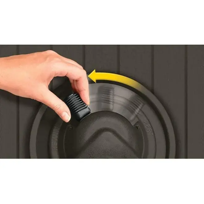 Suncast Aquawinder Auto-Rewind Hose Reel – 125 ft, Water-Powered, Java Finish (2-Pack)