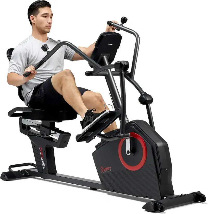 SunnyFit SF-RBE4886SMART Smart Recumbent Cross Trainer – Bluetooth-Enabled, Arm & Leg Workout, Easy-Access Seating