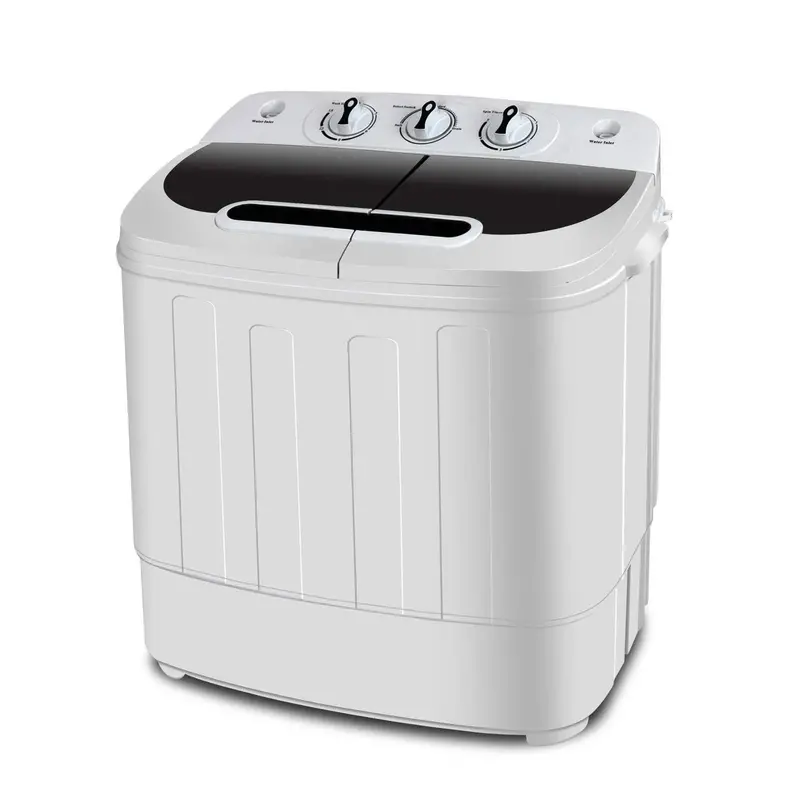 Super Deal Portable Twin-Tub Washing Machine – 13-Lb Capacity with Wash & Spin Cycles
