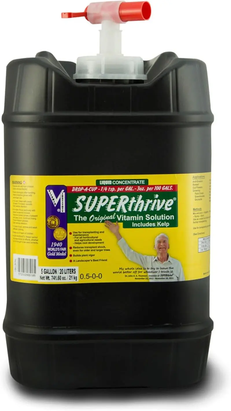 SUPERthrive VI30182 Plant Vitamin Concentrate – 5-Gallon Liquid Growth Enhancer