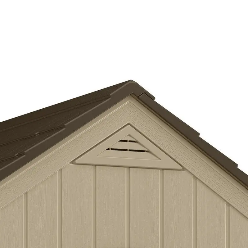 Sutton Outdoor 7'5" W x 4' D Resin Storage Shed – Weather-Resistant Plastic Structure