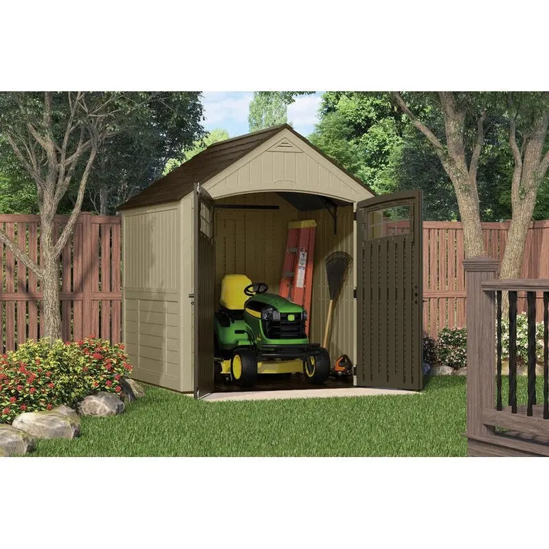 Sutton Resin Storage Shed – 7.5 ft. W × 7 ft. D, Low-Maintenance Outdoor Storage Solution