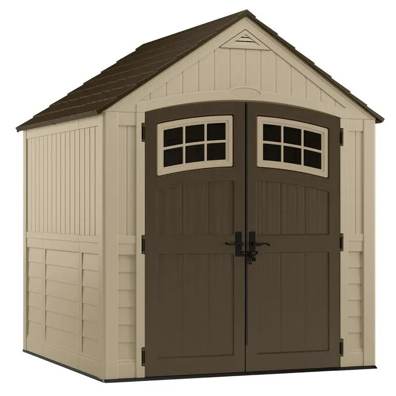 Sutton Resin Storage Shed – 7.5 ft. W × 7 ft. D, Low-Maintenance Outdoor Storage Solution