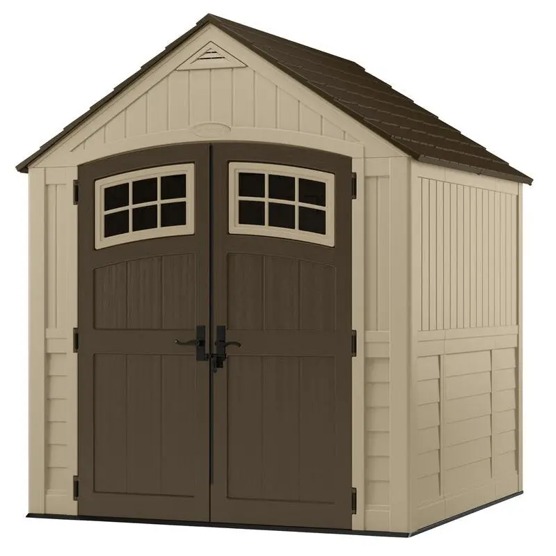 Sutton Resin Storage Shed – 7.5 ft. W × 7 ft. D, Low-Maintenance Outdoor Storage Solution