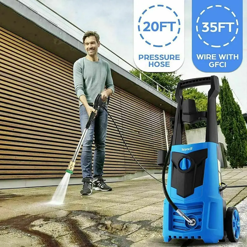 Suyncll 3000 PSI Electric Pressure Washer – 2.4 GPM High-Performance Cleaning System