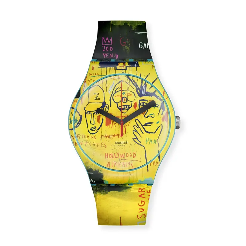 Swatch x Jean-Michel Basquiat Collaborative Watch – Sunny Yellow
