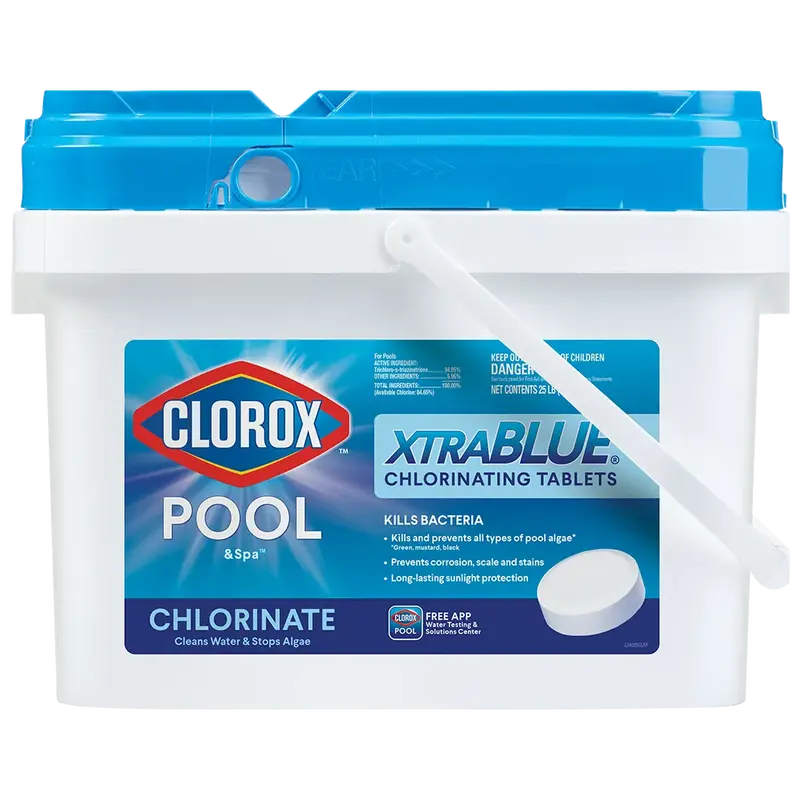 Swimming Pool Chlorine Tablets – 25-Pound Bulk Pack of Slow-Dissolving Sanitizing Tablets for Clear, Safe Water