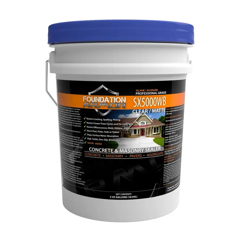 SX5000 WB DOT-Approved Water-Based Silane-Siloxane Concrete Sealer for Brick, Pavers, and Natural Stone