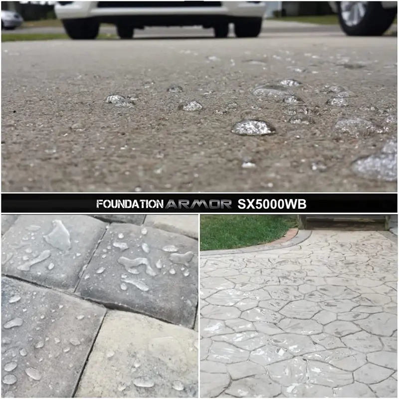 SX5000 WB DOT-Approved Water-Based Silane-Siloxane Concrete Sealer for Brick, Pavers, and Natural Stone