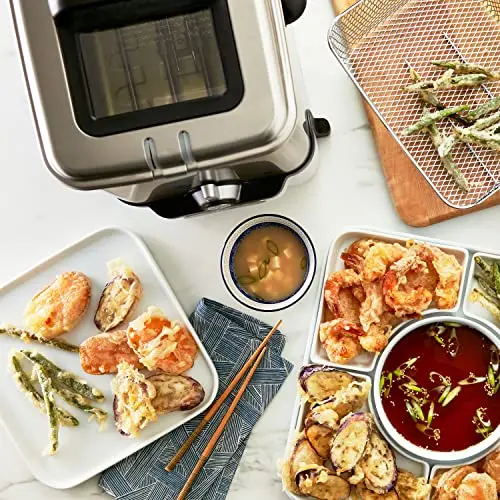 T-Fal Ultimate Steel Deep Fryer – 3.5L Oil Capacity with Basket, Ideal for 2.6 lbs of Food