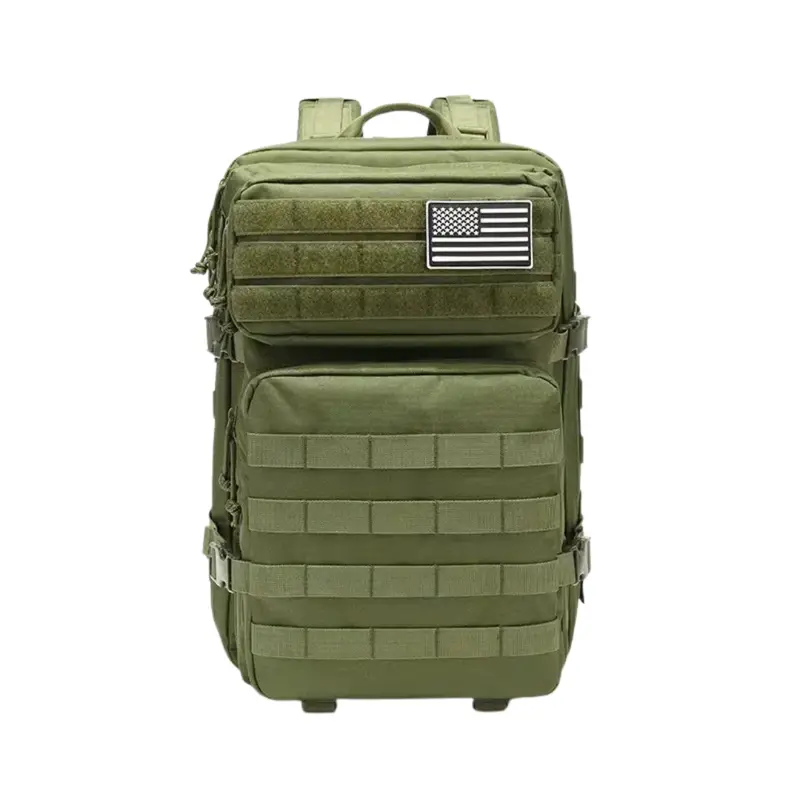 Tactical-Style Backpack with MOLLE Webbing, Modular Storage, and Multi-Zone Organization