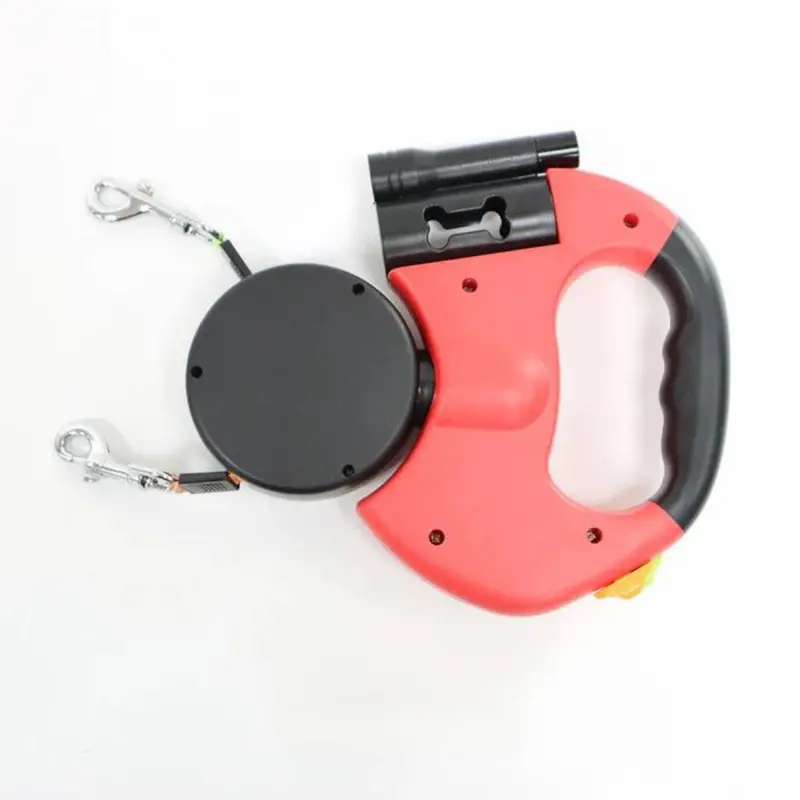 Tangle-Free Dual-Dog Walking Leash for Side-by-Side Control