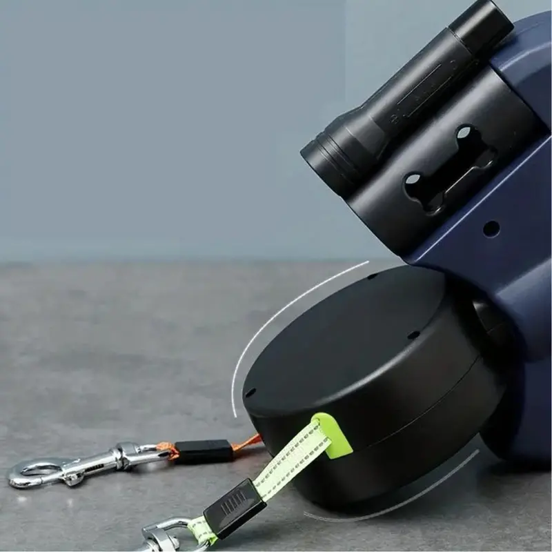 Tangle-Free Dual-Dog Walking Leash for Side-by-Side Control