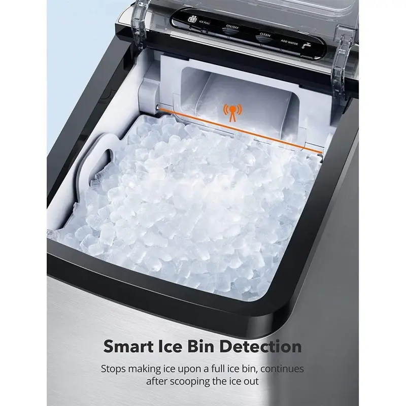 Taotronic Countertop Nugget Ice Maker – Sonic Technology for Chewable Ice in Minutes