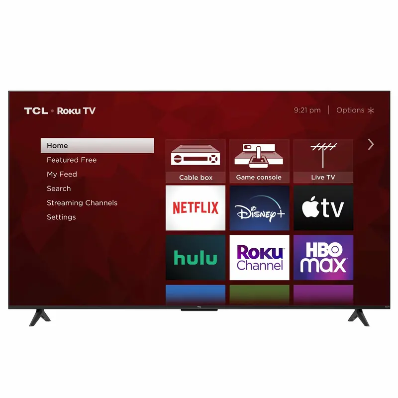 TCL 55-Inch 4-Series 4K UHD Smart TV with Roku, HDR, Voice Remote, and Quad HDMI Ports