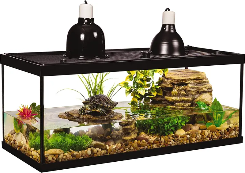 Tetra Aquatic Turtle Deluxe Kit – 20-Gallon Aquarium System with Filter, Heater, and UV Lamps