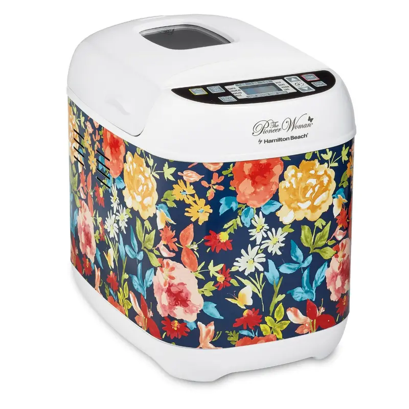The Pioneer Woman Artisan Bread Maker by Hamilton Beach – Floral-Designed Dough & Loaf Machine (Fiona Collection)