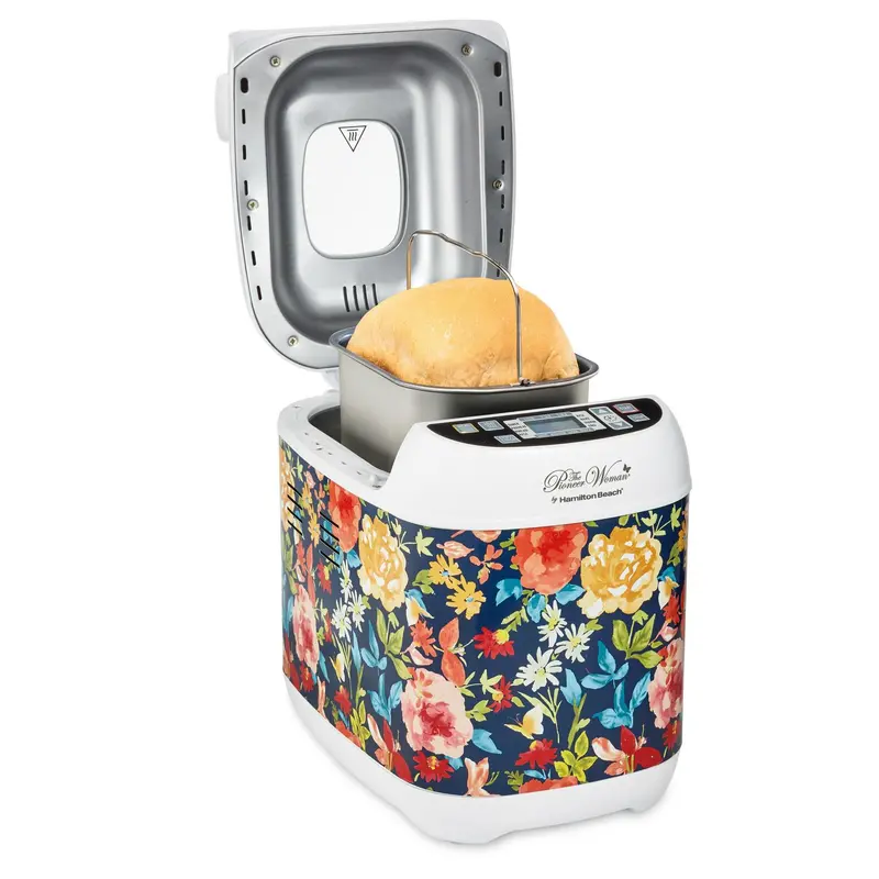 The Pioneer Woman Artisan Bread Maker by Hamilton Beach – Floral-Designed Dough & Loaf Machine (Fiona Collection)