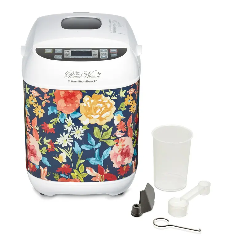 The Pioneer Woman Artisan Bread Maker by Hamilton Beach – Floral-Designed Dough & Loaf Machine (Fiona Collection)