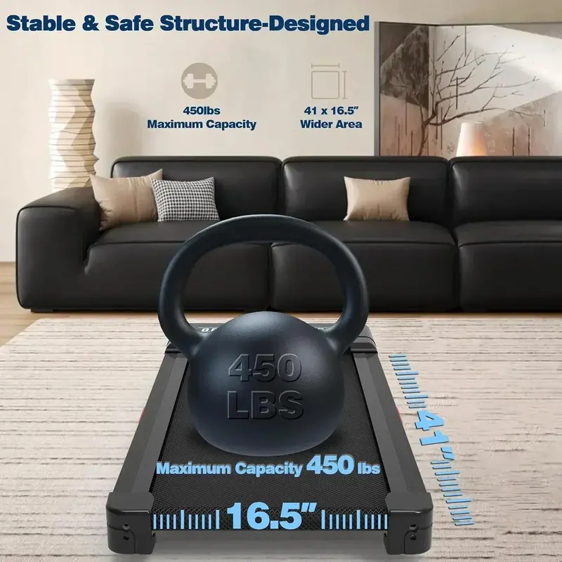 The Walking Pad – Quiet Under-Desk Treadmill with 9-Level Auto-Incline and 450 lb Capacity