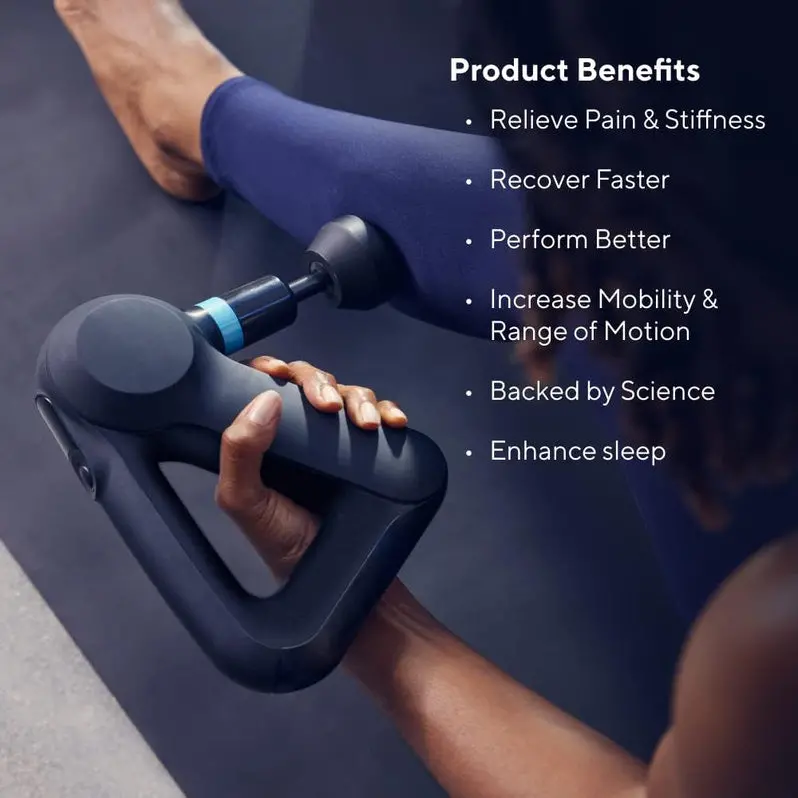 TheraGun Elite 5th-Gen Percussion Massager – Ultra-Quiet Deep Tissue Relief with Bluetooth & USB-C Charging