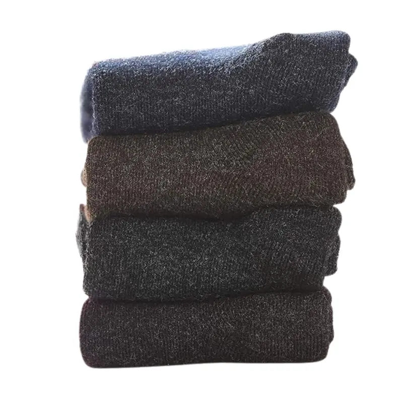 Thermal Wool Crew Socks for Women – Breathable 4-Pack for Cold-Weather Comfort 2