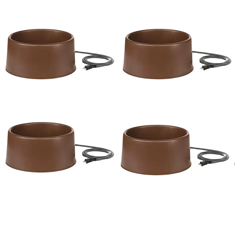 Thermostatically Controlled Heated Pet Water Bowl with Safety Cord Guard