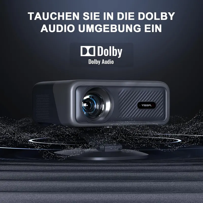 TOF-Powered 4K Smart Projector — 2500 ANSI, Real-Time Auto Focus, Official Streaming Apps