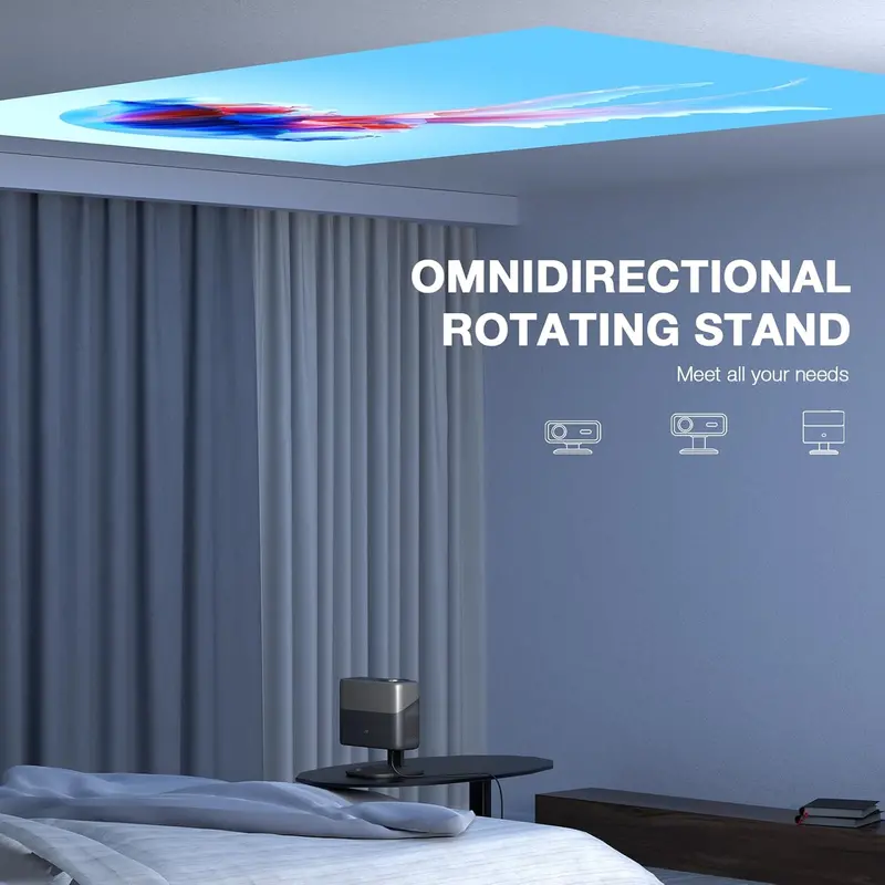 TOF-Powered 4K Smart Projector — 2500 ANSI, Real-Time Auto Focus, Official Streaming Apps