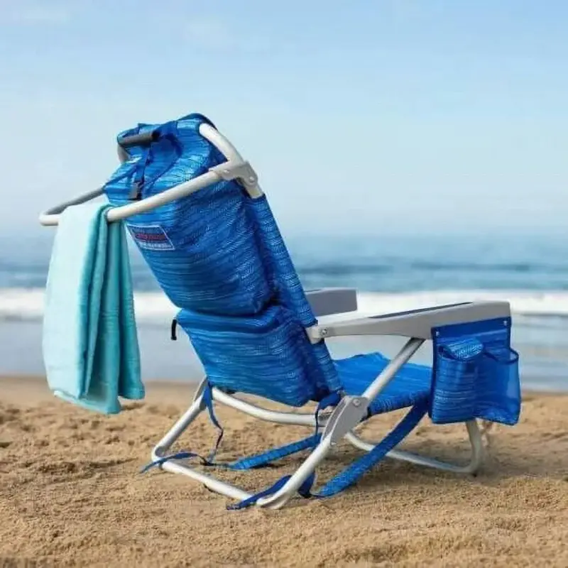 Tommy Bahama Backpack Beach Chairs – 2-Pack in Blue, Lightweight & Portable